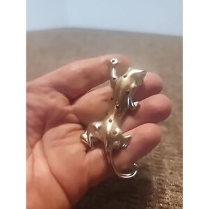 leopard brooch pin vintage Missing One Spot